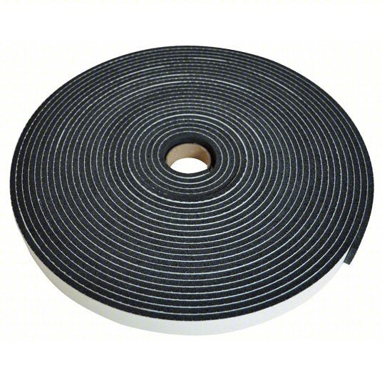 KVM Tools KV10L935 Foam Tape Continuous Roll, Black, 1 in x 16 11/16 yd, 1/8 in Tape Thick, 1 Pack Qty, Rubber Foam - KVM Tools Inc.KV10L935
