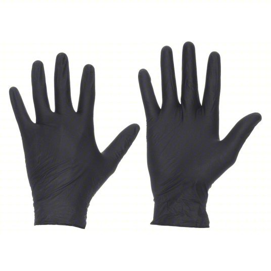 Microflex N643 Disposable Gloves Medical - Grade, L (9), 4 mil, Powder - Free, Nitrile, Grain, Fingertips - KVM Tools Inc.KV2VLZ8