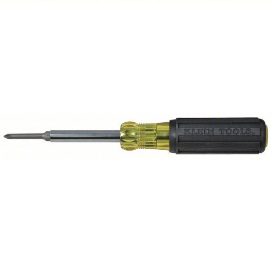 Klein 32559 Multi - Bit Screwdriver #1/1/4 in/#2/3/16 in/5/16 in Tip Size, 4 Tips, 9 in Overall Lg - KVM Tools Inc.KV15W143