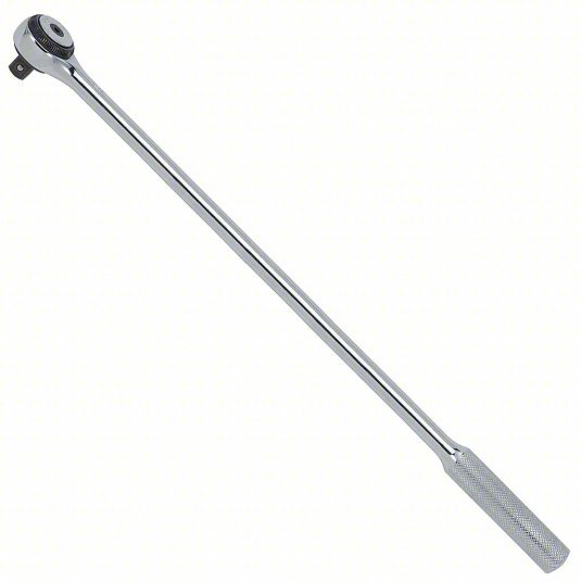 Proto J5454F Hand Ratchet Round, 15 in Overall Lg, Chrome, 5° Min Arc Swing, 1/2 in Drive Size - KVM Tools Inc.KV19C370