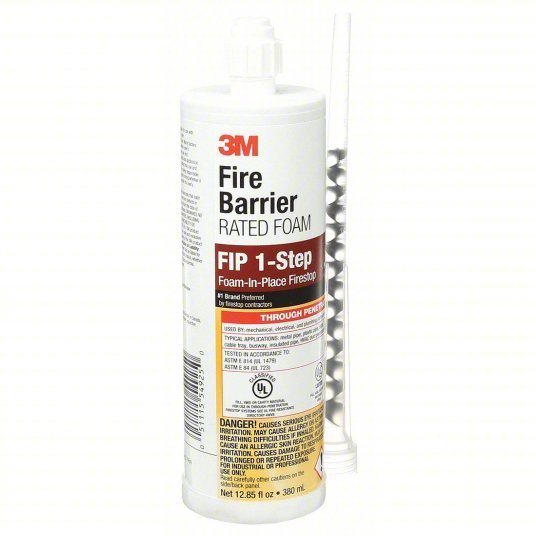 3M FIP 1-STEP Fire Barrier Sealant Caulk, Maroon, Non-Slump/Intumescent - KVM Tools Inc.KV19UC77