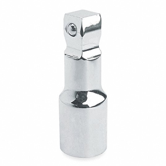 Proto J5260W Socket Extension 3/8 in Input Drive Size, 3/8 in Output Drive Size, 3 in Overall Lg, Chrome - KVM Tools Inc.KV426G64