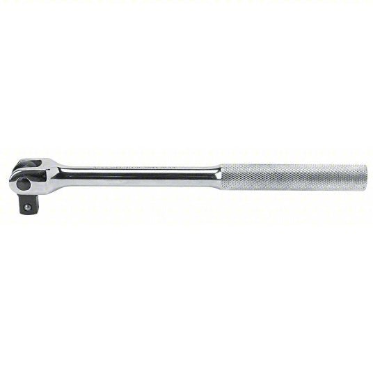 Proto J5468 Breaker Bar 1/2 in Drive Size, 18 1/4 in Overall Lg, Knurled Grip, Alloy Steel, Chrome - KVM Tools Inc.KV426G29