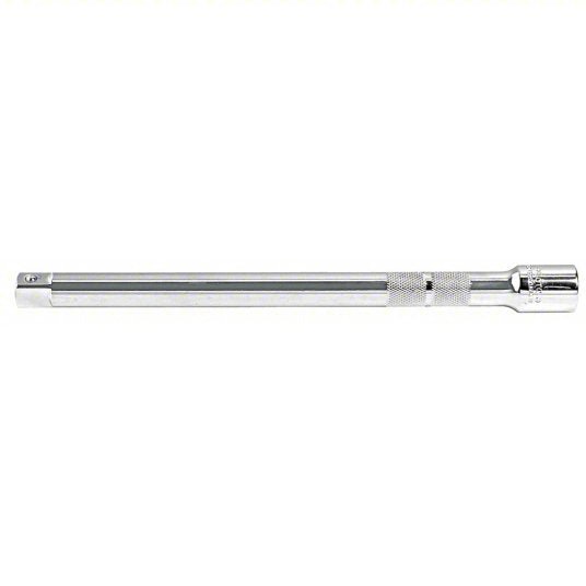 Proto J5463 Socket Extension 1/2 in Input Drive Size, 1/2 in Output Drive Size, 10 in Overall Lg, Chrome - KVM Tools Inc.KV426G73