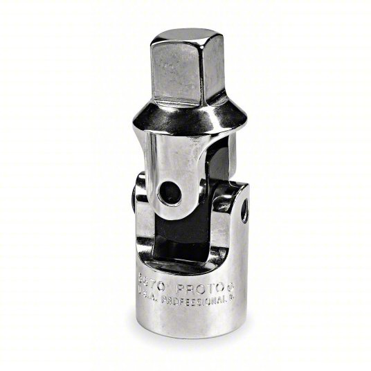 Proto J5670 Universal Joint 3/4 in Output Drive Size, Square, 4 in Overall Lg, Chrome - KVM Tools Inc.KV426J29