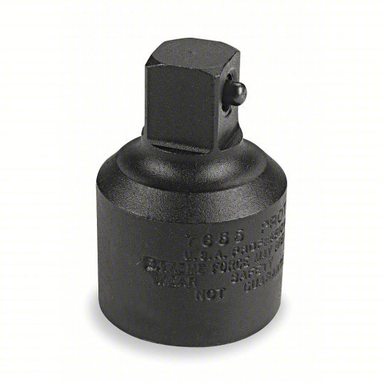 Proto J7653 Impact Socket Adapter 3/4 in Input Drive Size, Black Oxide, 1/2 in Output Drive Size, Square - KVM Tools Inc.KV1AW12