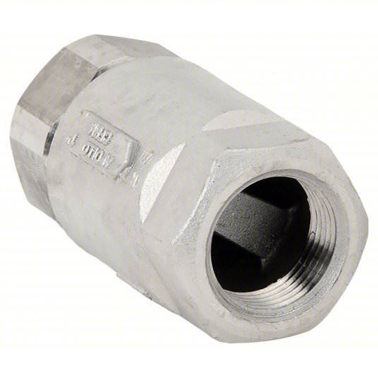 Apollo 6210801 Ball Cone Spring Check Valve Single Flow, Stainless Steel, FNPT x FNPT - KVM Tools Inc.KV1CKV4