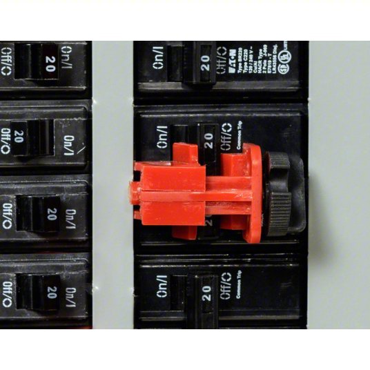 Brady 66320 Multi - Pole Breaker Lockout Clamp - On, For 120/277V AC Volt, 6 PK - KVM Tools Inc.KV1D671