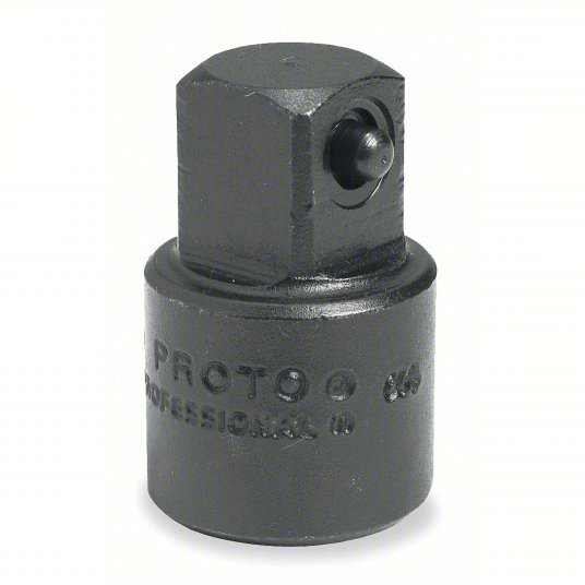 Proto J7651 Impact Socket Adapter 1/2 in Input Drive Size, Black Oxide, 3/8 in Output Drive Size, Square - KVM Tools Inc.KV1FK43