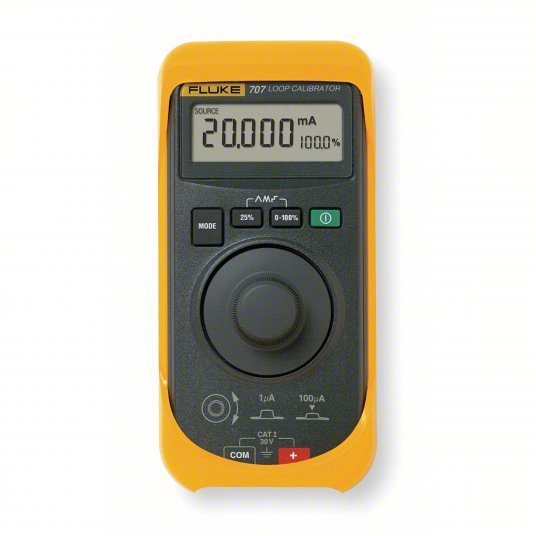 FLUKE - 707 Loop Calibrator Loop Calibrators, mA Read/Loop Power/mA Simulate/mA Source, Quick - Set Knob - KVM Tools Inc.KV1ND74
