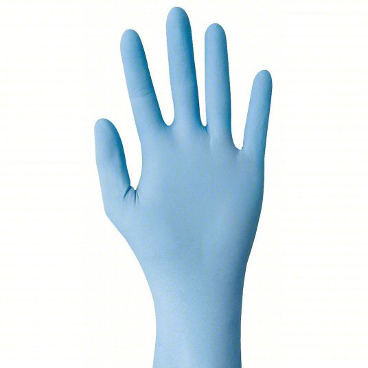 Showa 7500PFXL Nitrile, Disposable, Biodegradable: Chemical-Resistant, XL (10), 4 mil, Powder-Free, 100 PK