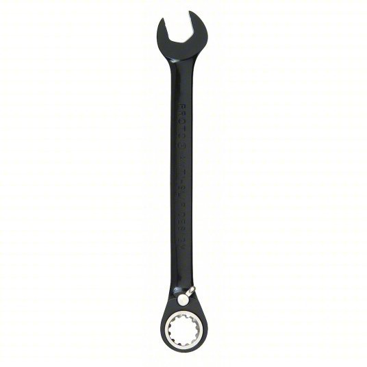 Proto JSCV18 Combination Wrench Alloy Steel, Black Chrome, 9/16 in Head Size, 7 1/2 in Overall Lg, Offset - KVM Tools Inc.KV1XDE7