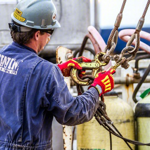 Kong KRC5 - 04 - L Mechanics Gloves L (9), Riggers Glove, Synthetic Leather with Silicone Grip, Palm Side, 1 PR - KVM Tools Inc.KV20JE89