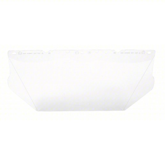 MSA 10115836 Faceshield Visor Clear, Anti - Fog /Anti - Scratch, Polycarbonate, 8 in Visor Ht, 17 in Visor Wd - KVM Tools Inc.KV22EY56
