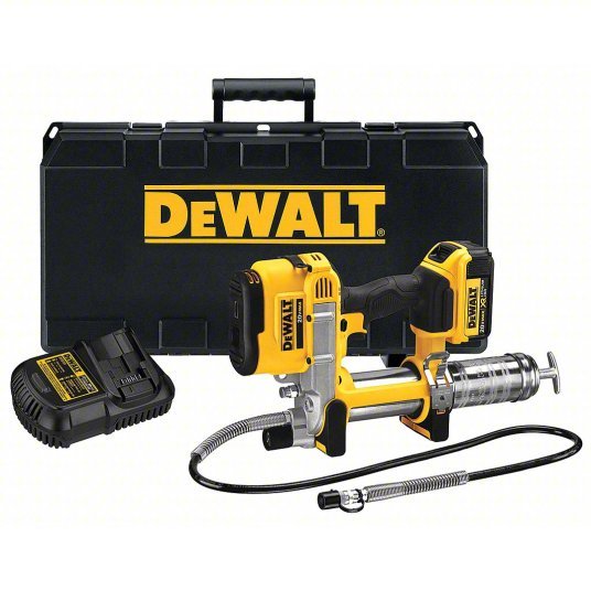DeWalt DCGG571M1 Cordless Grease Gun 20 V Battery Volt, Battery Included, 5 fl oz Volume Per Min., Li - Ion - KVM Tools Inc.KV25DU72