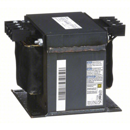 Square D 9070T1000D1 Control Transformer 240V AC/480V AC, 120V AC, Foot, 1 kVA VA Rating - KVM Tools Inc.KV2F456