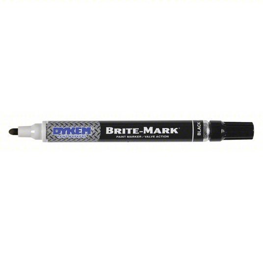 Dykem 84002 Paint Marker Fiber, Medium Tip Size, Black - KVM Tools Inc.KV2GKT4