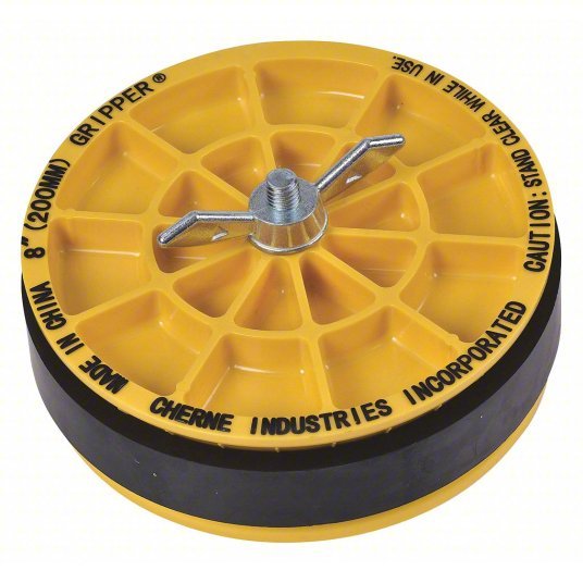 Cherne 270288 Pipe Plug Wing Nut, Inside Pipe, For 8 in Pipe, Natural Rubber Plug - KVM Tools Inc.KV2HCD9