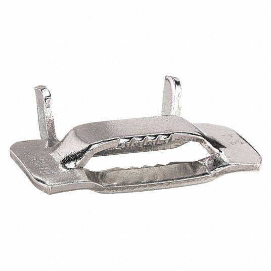 Band - It GRC256 Strapping Buckle Fits 3/4 in Strap Wd, 201 Stainless Steel, Flat, Std Duty, 50 PK - KVM Tools Inc.KV2LNT5