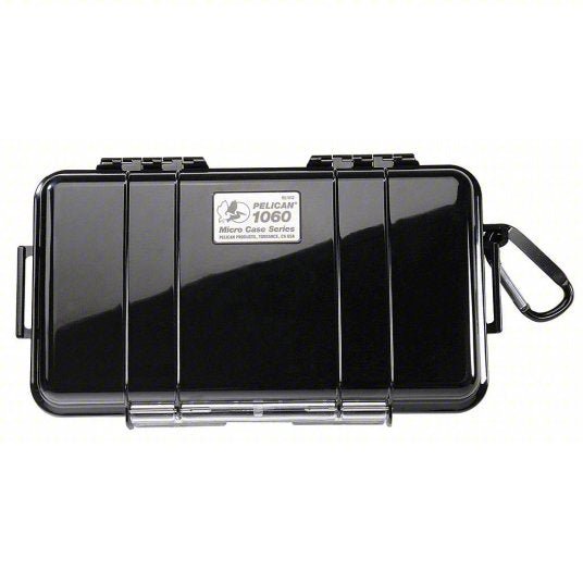 Pelican 1060S Protective Case 4 1/4 in x 8 1/4 in Inside, Black, No Wheels, Polycarbonate - KVM Tools Inc.KV2ZML2