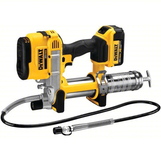 DeWalt DCGG571M1 Cordless Grease Gun 20 V Battery Volt, Battery Included, 5 fl oz Volume Per Min., Li - Ion - KVM Tools Inc.KV25DU72
