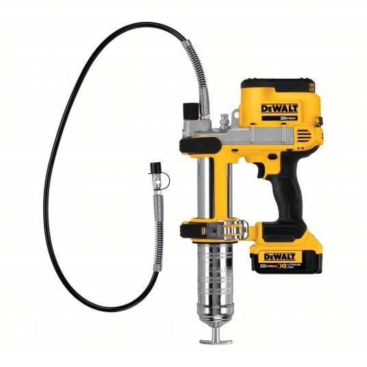 DeWalt DCGG571M1 Cordless Grease Gun 20 V Battery Volt, Battery Included, 5 fl oz Volume Per Min., Li - Ion - KVM Tools Inc.KV25DU72