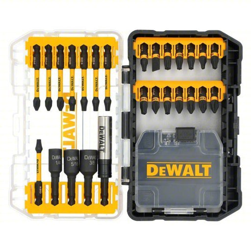 DeWalt DWANGFT26SET Screwdriver bit sets Driver Bit Set, 1/4 in Hex Shank Size, 26 PC - KVM Tools Inc.KV811EL2