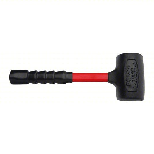 Proto J1431DBA Dead Blow Hammer Fiberglass Handle, 4 lb Head Wt, 2 7/8 in Hammer Face Dia, 14 in Overall Lg, Steel - KVM Tools Inc.KV825MW0