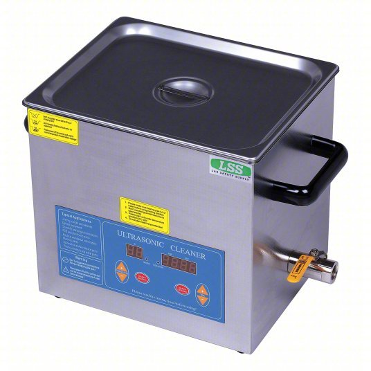 Lab Safety 32V120 Ultrasonic Cleaner 3.12 gal Tank Capacity, 5 7/8 in Tank Dp, 6 in Tank Ht - KVM Tools Inc.KV32V120