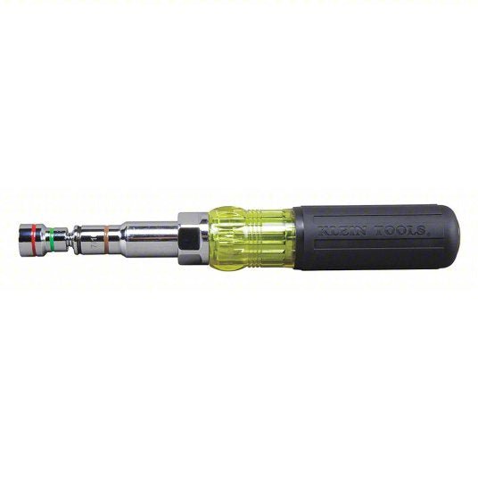 Klein 32807MAG Hollow Round Shank Multi BitNut Driver 9 1/2 in Overall Lg, 4 in Bolt Clearance, SAE - KVM Tools Inc.KV369X63