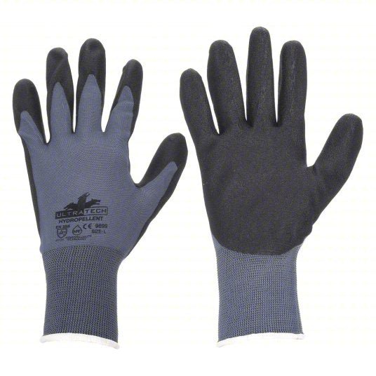 MCR Safety 9699XL Coated Gloves XL (10), Sandy, PVC, Palm, Dipped, ANSI Abrasion Level 4, Black, 1 PR - KVM Tools Inc.KV36H999