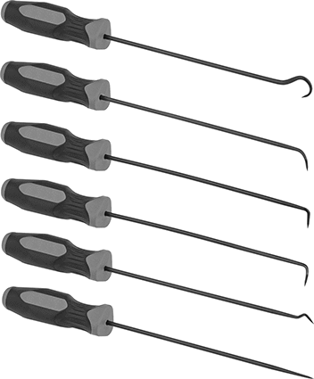 McMaster 3842A17 Screwdriver Handle Pick Set, Cushion Grip, 6 Pieces - KVM Tools Inc.KV3842A17
