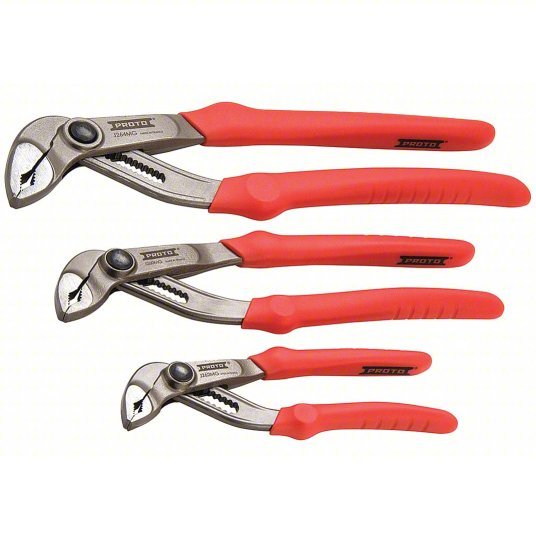 Proto J260MGS Lock Joint Pliers Set 3 Pliers, Manual, 2 - 5 Pliers Range - KVM Tools Inc.KV38HW28