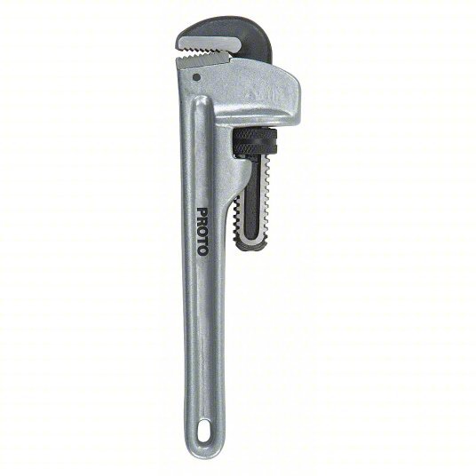 Proto J814A Pipe Wrench Aluminum, 2 in Jaw Capacity, Serrated, 14 in Overall Lg, I - Beam - KVM Tools Inc.KV38WF25