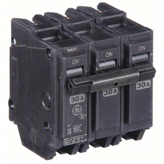 GE THQL32030 Miniature Circuit Breaker THQL, 30 A, 120/240V AC, Three Phase, 10kA at 120/240V AC, Std - KVM Tools Inc.KV3HXN2