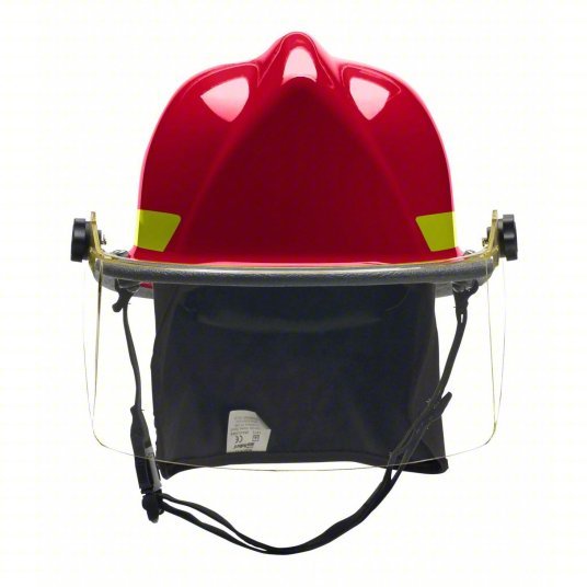 Bullard LTXRD Fire Helmet 6 - 1/2 to 8 Fits Hat Size, Red, Thermoplastic, Modern, 4 pt Ratchet - KVM Tools Inc.KV3PUL9