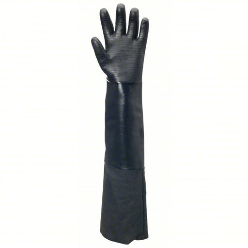 Alphatec 19-026 Chemical Resistant Gloves 85 mil Glove Thick, 26 in Glove Lg, Black, 8 Glove Size, 1 PR - KVM Tools Inc.KV3PXJ5