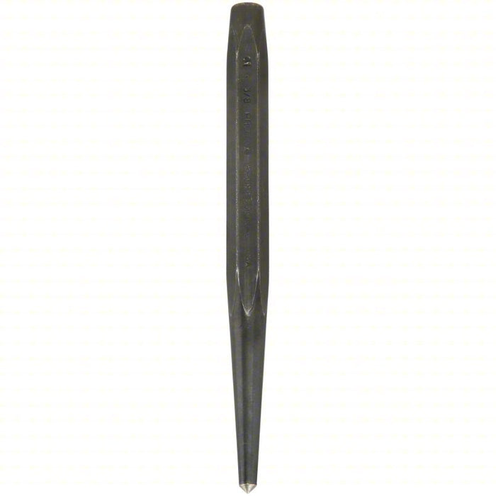 Proto J413/8 Center Punch 3/8 in Tip Size, Hexagon, 5 in Overall Lg, Plain Grip, Pouch, 3/8 in, 3/8 in Shank Wd - KVM Tools Inc.KV3R103