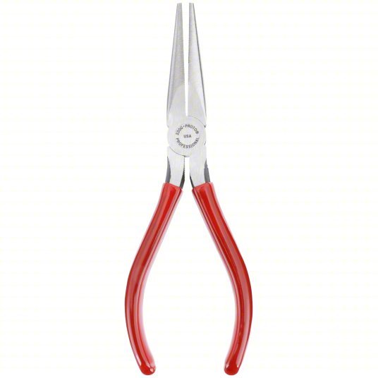 Proto J220G Needle Nose Plier 1 1/4 in Max Jaw Opening, 6 5/8 in Overall Lg, 1 7/8 in Jaw Lg, 3/8 in Tip Wd - KVM Tools Inc.KV3R203
