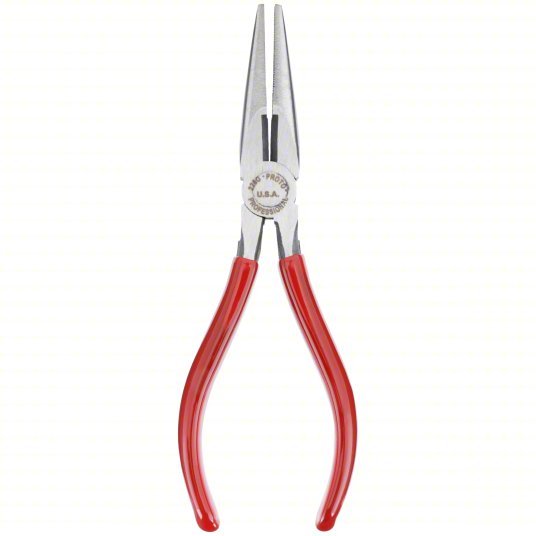 Proto J226G Needle Nose Plier 1 3/8 in Max Jaw Opening, 6 5/8 in Overall Lg, 1 7/8 in Jaw Lg, 3/8 in Tip Wd - KVM Tools Inc.KV3R211
