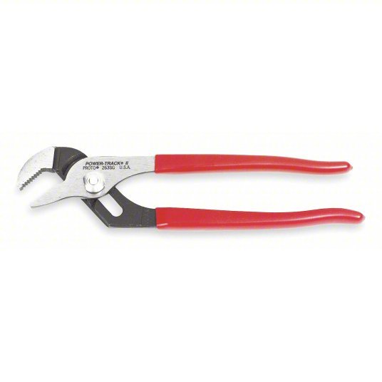 Proto J260SG Tongue and Groove Plier Flat, 2 1/8 in Max Jaw Opening, 10 1/4 in Overall Lg, 6 Jaw Positions - KVM Tools Inc.KV4JV78