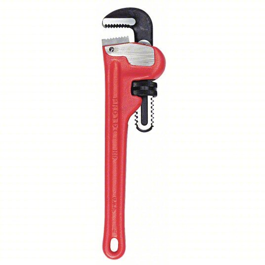 Proto J812HD Pipe Wrench Cast Iron, 2 in Jaw Capacity, Serrated, 12 in Overall Lg, I - Beam - KVM Tools Inc.KV3R414