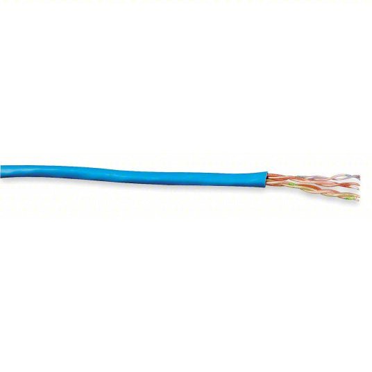 Genspeed 7131140 Category Cable 1,000 ft Cable Lg, 23 AWG, Plenum, Blue, PVC, Std, 7131140, 6, Unshielded - KVM Tools Inc.KV3WA23