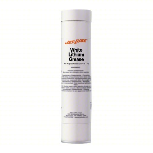 Jet-Lube 50350 Multipurpose Grease White Lithium Grease, 14 oz, Cartridge, H2 No Food Contact, NLGI 2 - KVM Tools Inc.KV41NR74