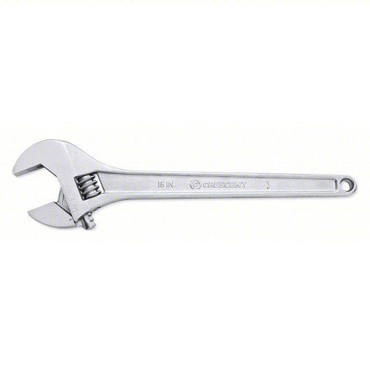Crescent AC215VS Adjustable Wrench,15 in.,Chrome Finish - KVM Tools Inc.KV41WL74
