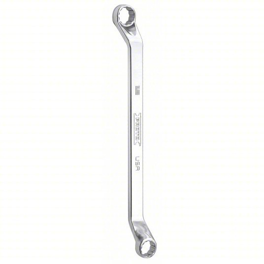 Proto J8181 - T500 Double Box Wrench Alloy Steel, Chrome, 1/2 in_9/16 in Head Size, 8 3/4 in Overall Lg, Offset - KVM Tools Inc.KV483J39