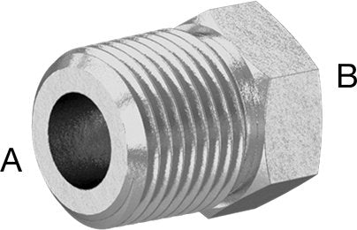 McMaster 48805K527 Precision Extreme - Pressure 316 Stainless Steel Fitting Bushing Reducing Adapter, 1/2 Male x 1/4 Female NPT - KVM Tools Inc.KV48805K527