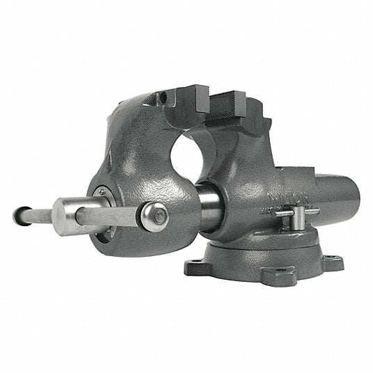 Wilton 600S Machinist's Vise Heavy Duty, Enclosed, 6 in Jaw Face Wd, 10 in Max Jaw Opening, Serrated