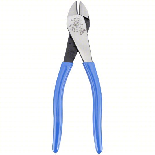 Klein D2000 - 28 High Leverage Diagonal Cutting Plier Std, Straight, Oval, 7/8 in Jaw Lg, 1 1/4 in Jaw Wd, 6 - 8 in - KVM Tools Inc.KV4A838