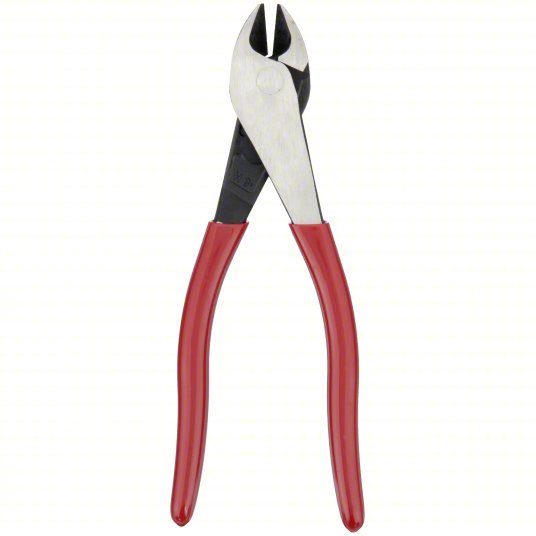 Klein D248 - 8 High Leverage Diagonal Cutting Plier Std, Straight, Oval, 7/8 in Jaw Lg, 1 1/4 in Jaw Wd, 6 - 8 in - KVM Tools Inc.KV4A841